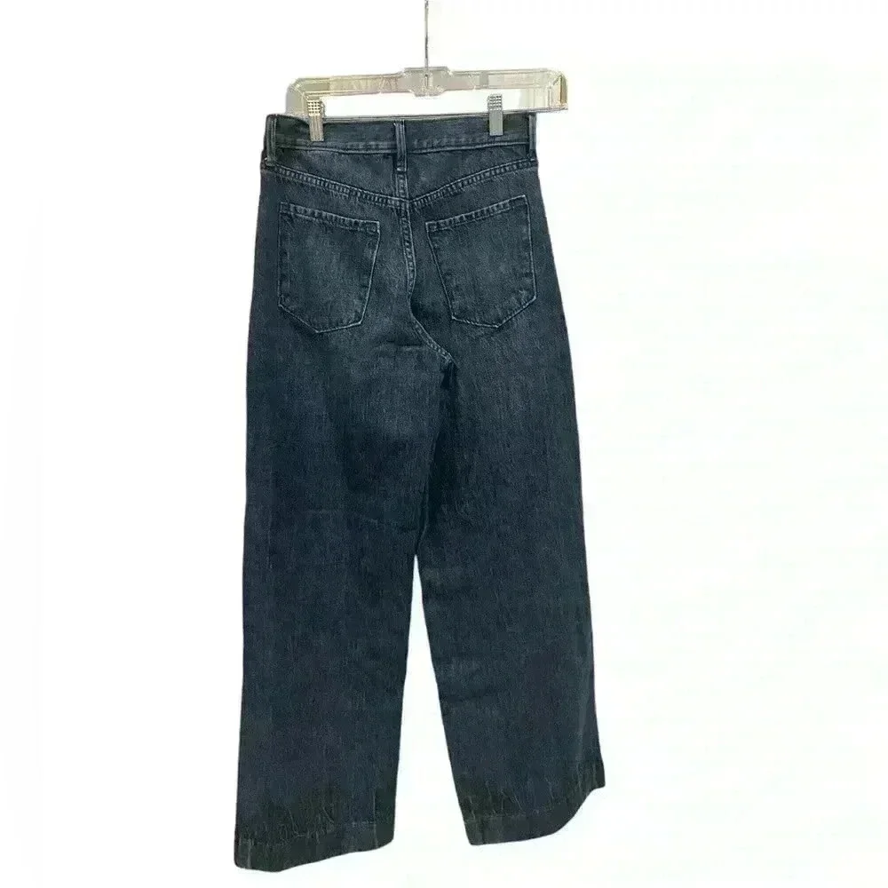 Banana Republic High Rise Relaxed Wide Leg Petite Jeans Size 29P